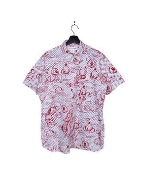 CDG SHIRT Disney Mickey Graphic Shirt AW13 L